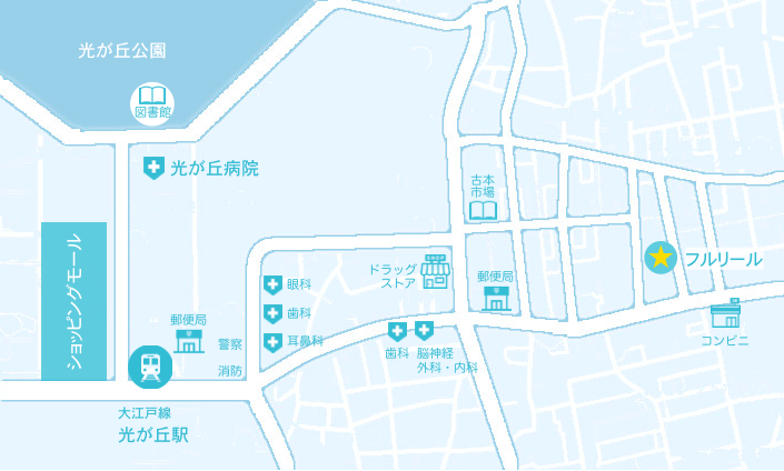 光が丘周辺地図